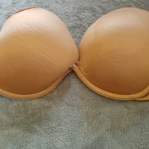 Strapless tan victoria secret bra